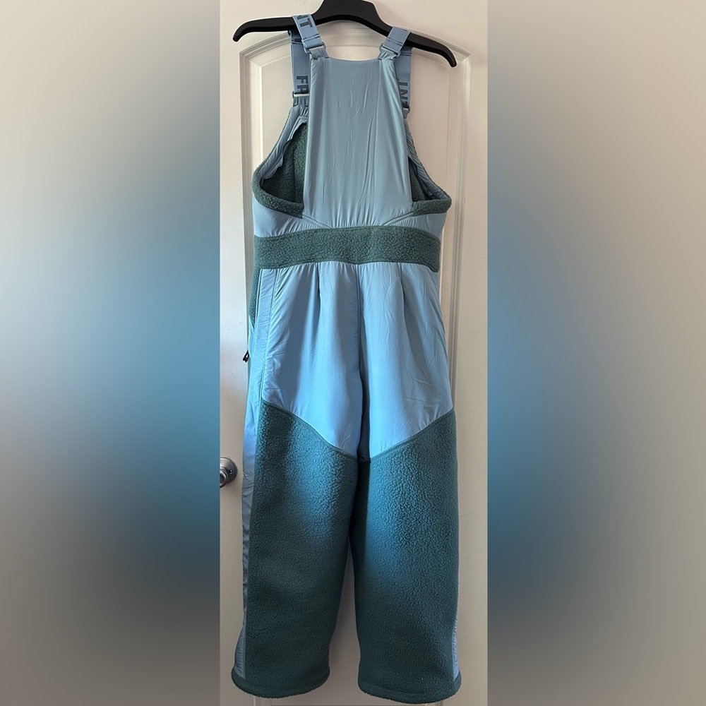 Free People teal and blue colorblock overalls - Picture 8 of 8